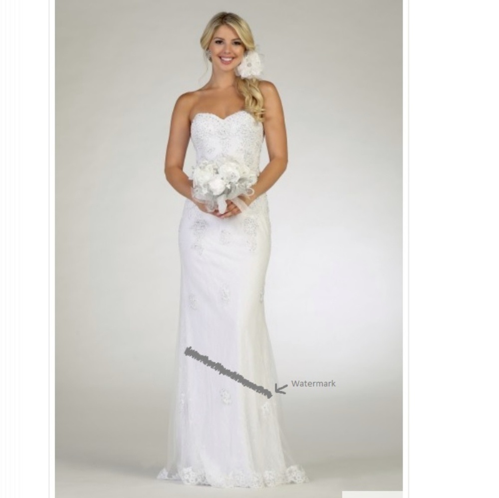 Beautiful white gown